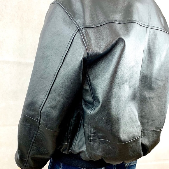 Airborne Flight Aviator Bomber Jacket Size Medium - Picture 5 of 6